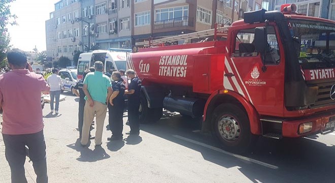 İtfaiye aracının çarptığı motosikletli kurye öldü
