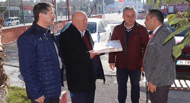 İtfaiyecilere baklava ikramı