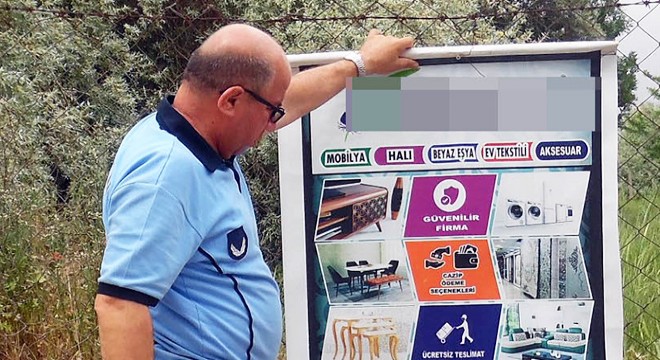 İzinsiz afiş asan 16 işletmeye 24 bin lira ceza