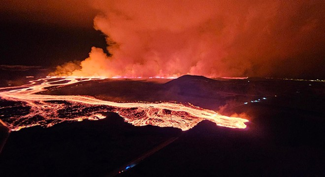 İzlanda Meteoroloji Ofisi: Lavın akışı yavaşladı