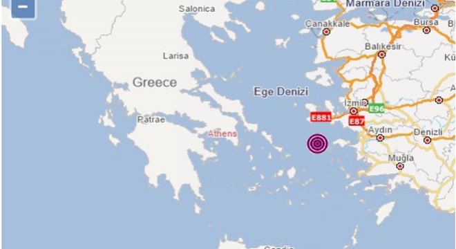 İzmir'de 5.1 büyüklüğünde deprem