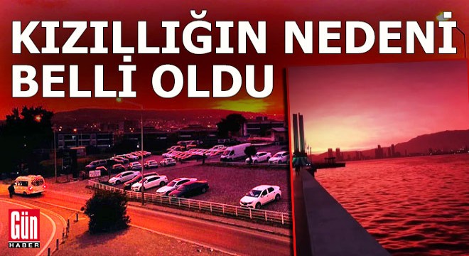 İzmir'de gökyüzündeki kızıllığın sebebi belli oldu