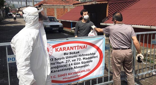 İzmit’te 2 sokak karantinaya alındı