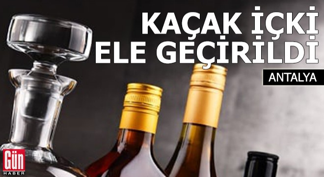 Jandarma Manavgat'ta kaçak içki ele geçirdi