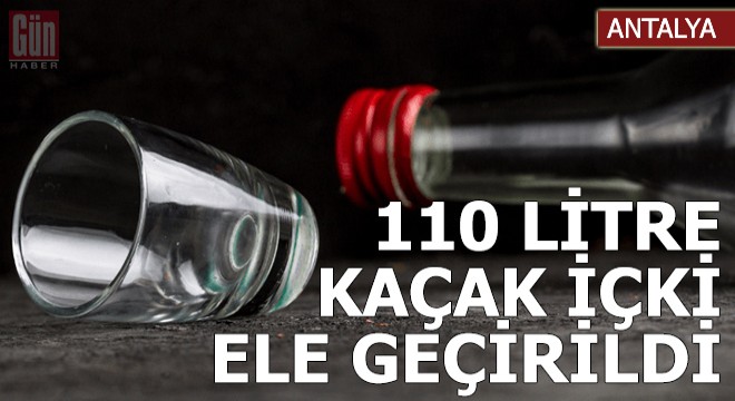 Jandarma 110 litre kaçak içki ele geçirdi