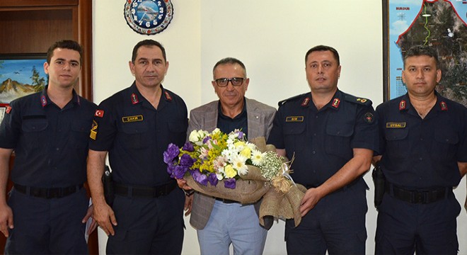 Jandarmadan Kaymakam Şimşek'e ziyaret