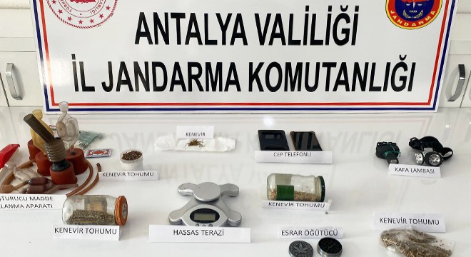 Jandarmadan eve uyuşturucu baskını