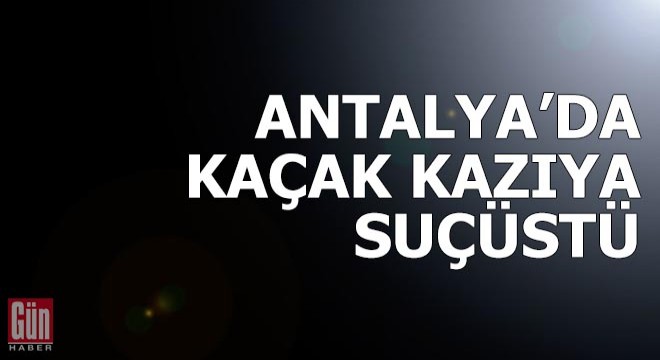 Jandarmadan kaçak kazıya suçüstü