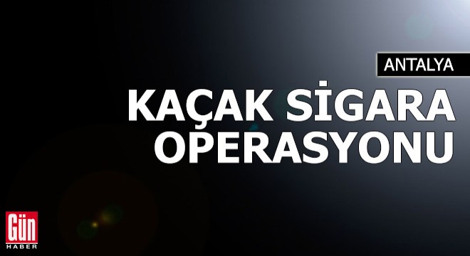 Jandarmadan kaçak sigara operasyonu