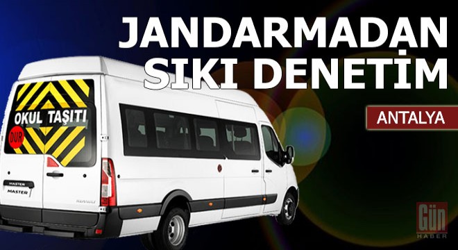 Jandarmadan okul servisi denetimi