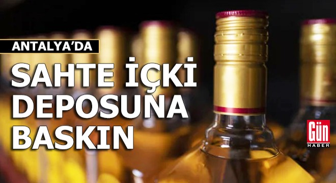 Jandarmadan sahte içki deposuna baskın