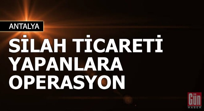 Jandarmadan 'silah ticareti' yapanlara operasyon