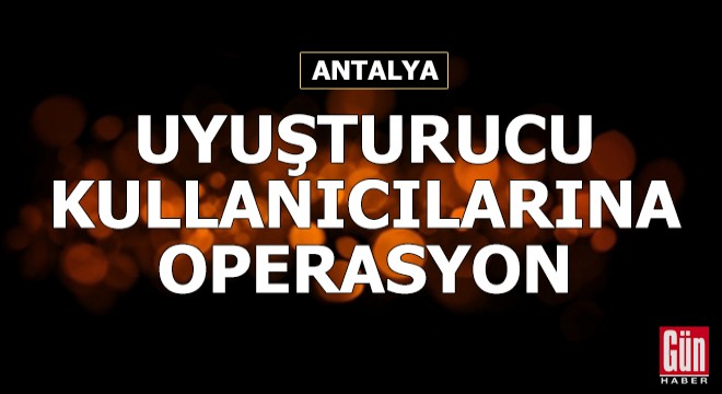Jandarmadan uyuşturucu kullanıcılarına operasyon