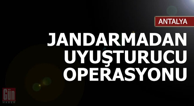 Jandarmadan uyuşturucu operasyonu