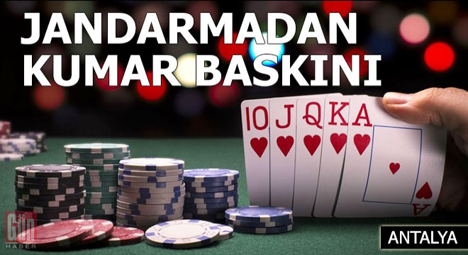 Jandarmadan kıraathaneye kumar baskını