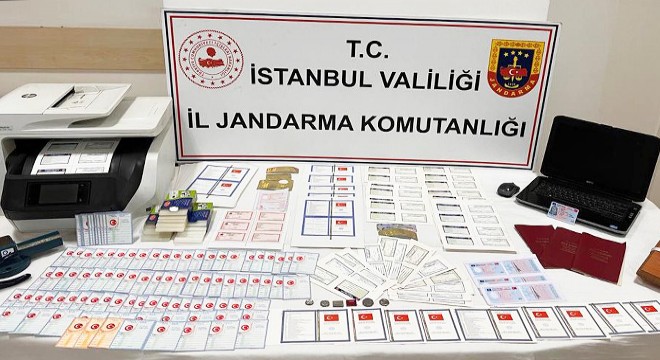 Jandarmadan sahte evrak operasyonu: 1 gözaltı