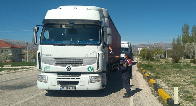 Jandarmadan yol denetimi