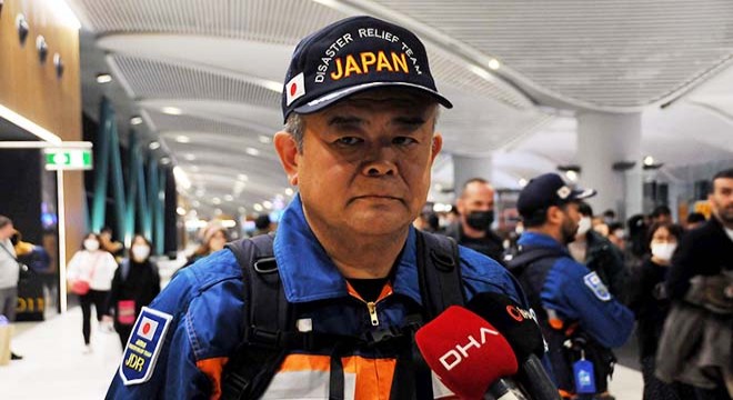 Japon arama kurtarma ekibi Türkiye'ye geldi
