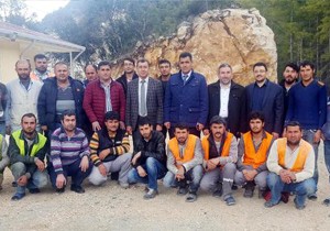 Mermer ocağında kurs