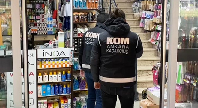 Kaçak kozmetik ürün operasyonu: 1 gözaltı