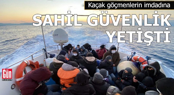 Kaçak göçmenlerin imdadına Sahil Güvenlilk yetişti