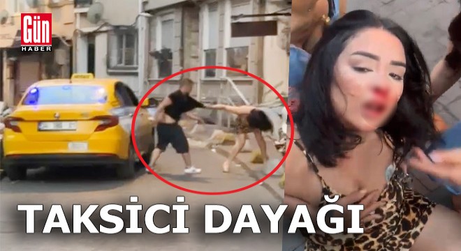 Kadına taksici dayağı