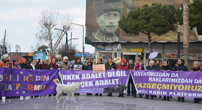 Kadınlar, Leyla'nın eşi tarafından tabancayla yaralanmasını protesto etti