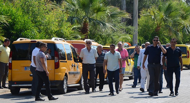 Kadriyeli taksicilerden eylem