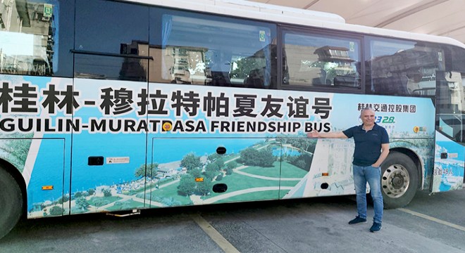 Kaleiçi, Çin de toplu taşıma araçlarında tanıtılıyor