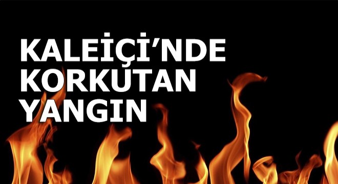 Kaleiçi nde korkutan baca yangını