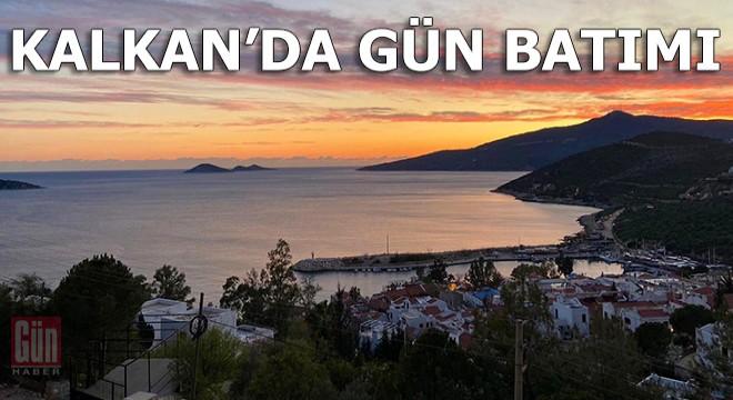 Kalkan'da gün batımı güzelliği