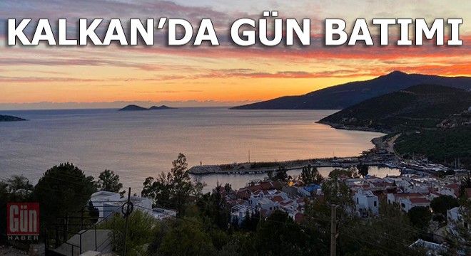 Kalkan da gün batımı güzelliği