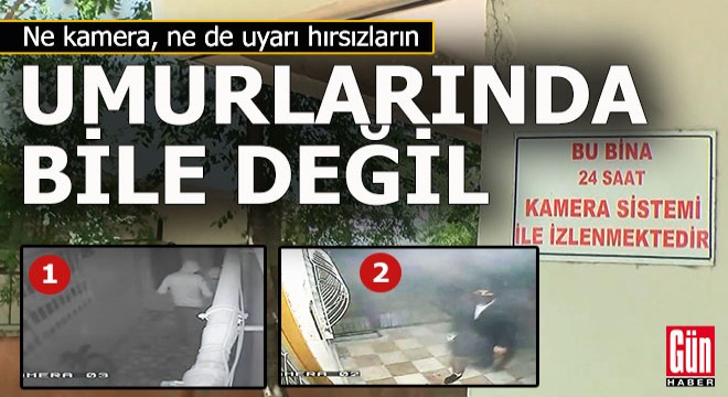 Kamera hırsızların umurunda bile değil
