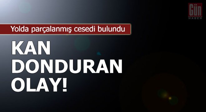 Kan donduran olay! Yolda parçalanmış cesedi bulundu