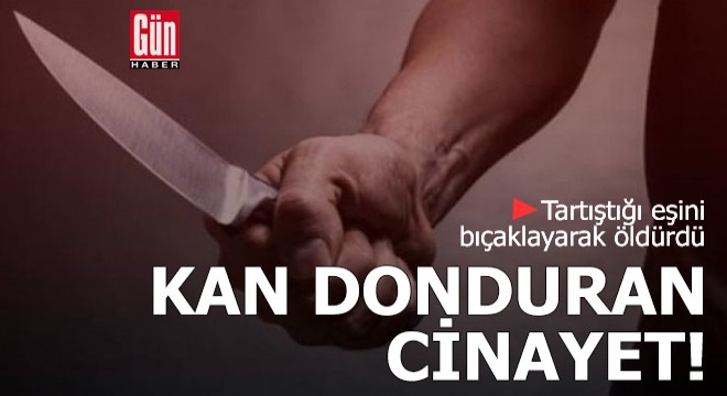 Kan donduran cinayet! Tartıştığı eşini bıçaklayarak öldürdü