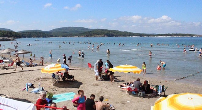 Kandıra plajları, bayramdan sonra da dolu