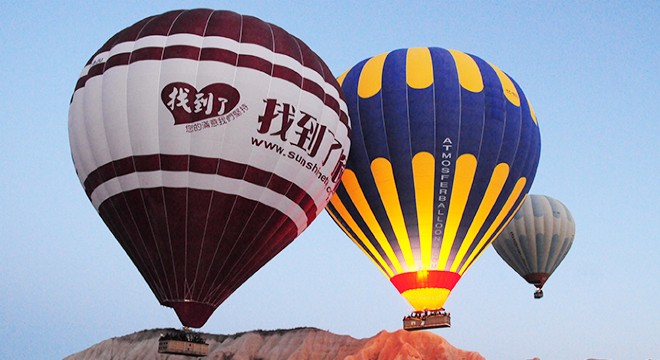 Kapadokya da sıcak hava balonu turları ertelendi