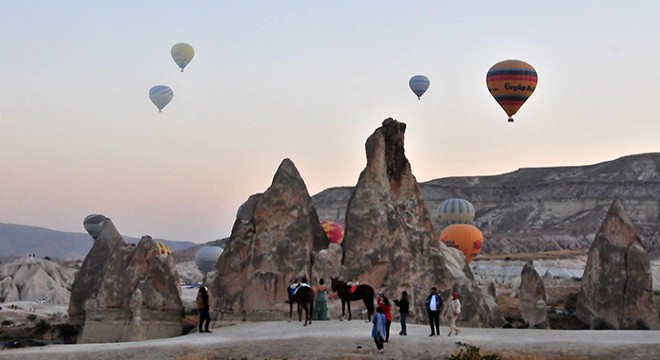 Kapadokya ya 10 ayda 874 bin ziyaretçi