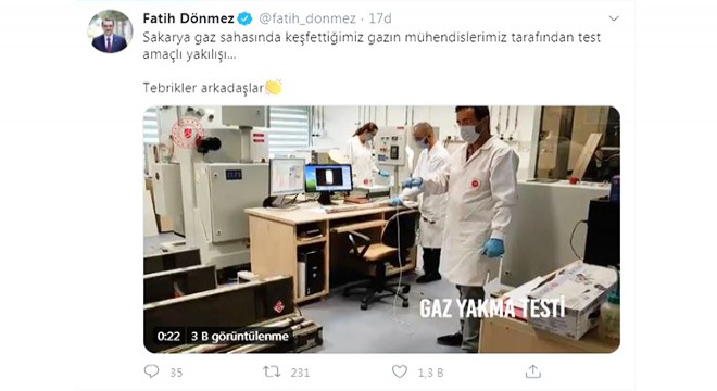 Karadeniz'de keşfedilen gazın yakma testi yapıldı