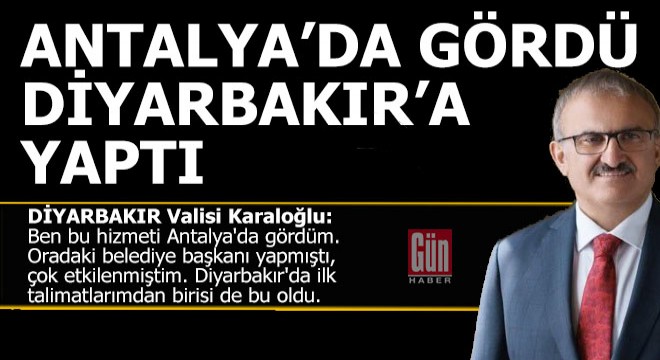 Karaloğlu; 'Antalya'da görünce çok etkilenmiştim'