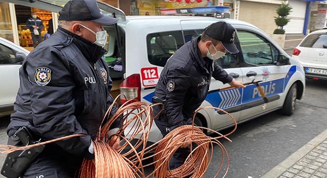 Karantinayı ihlal etti, bakır tel hırsızlığından yakalandı