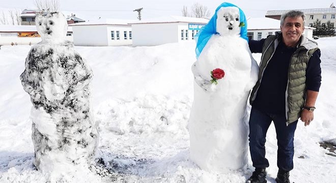 Kardan gelin ve damat yaptılar