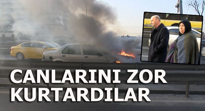 Karı koca canlarını zor kurtardı
