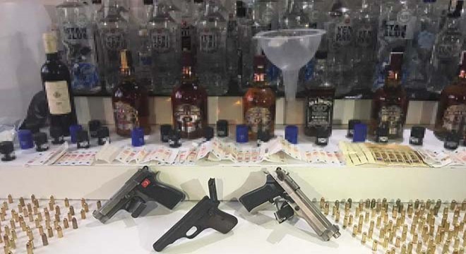 Kartal'da sahte içki operasyonu