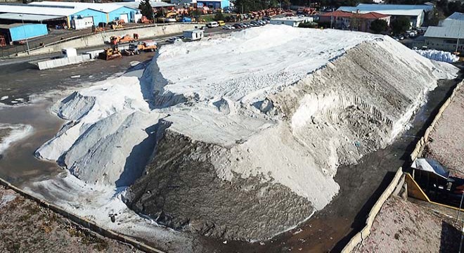 Kartal da tuz dağı havadan fotoğraflandı