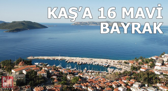 Kaş'a 16 mavi bayrak
