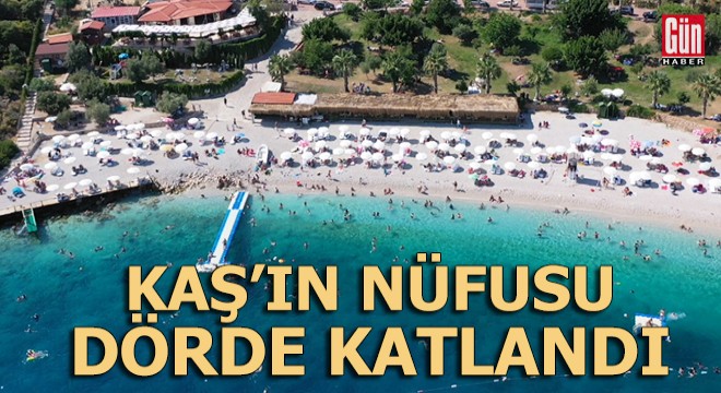 Kaş'ın nüfusu bayram tatiline dörde katlandı