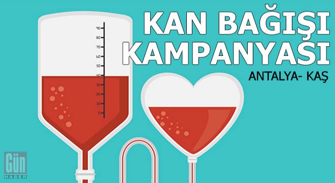 Kaş'ta kan bağışı kampanyası