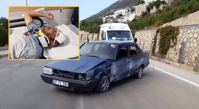 Kaş'ta kaza: 1 yaralı