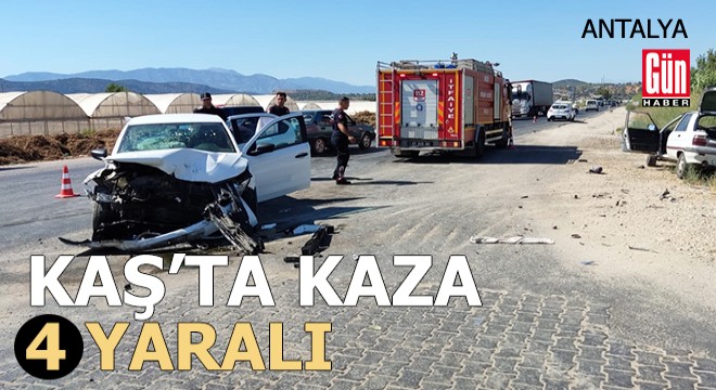 Kaş'ta kaza: 4 yaralı